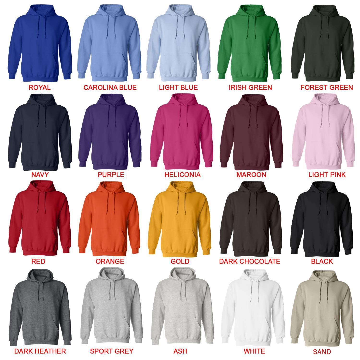 hoodie color chart - The Boondocks Store