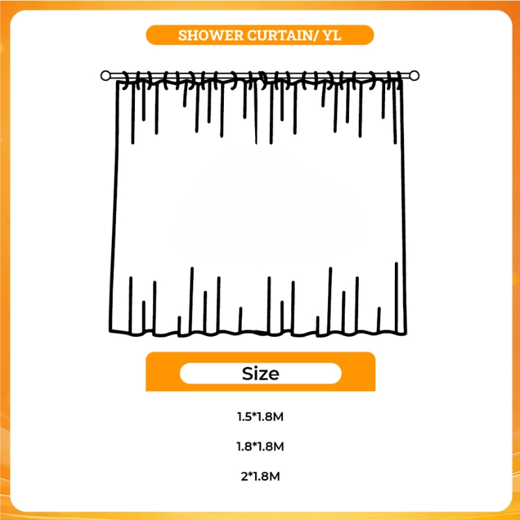 3D shower curtain - The Boondocks Store