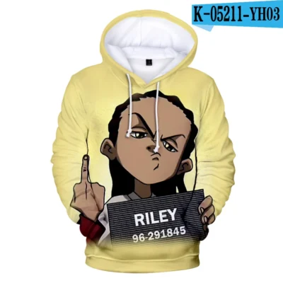 The Boondocks Riley Freeman Funny 3D Hoodies