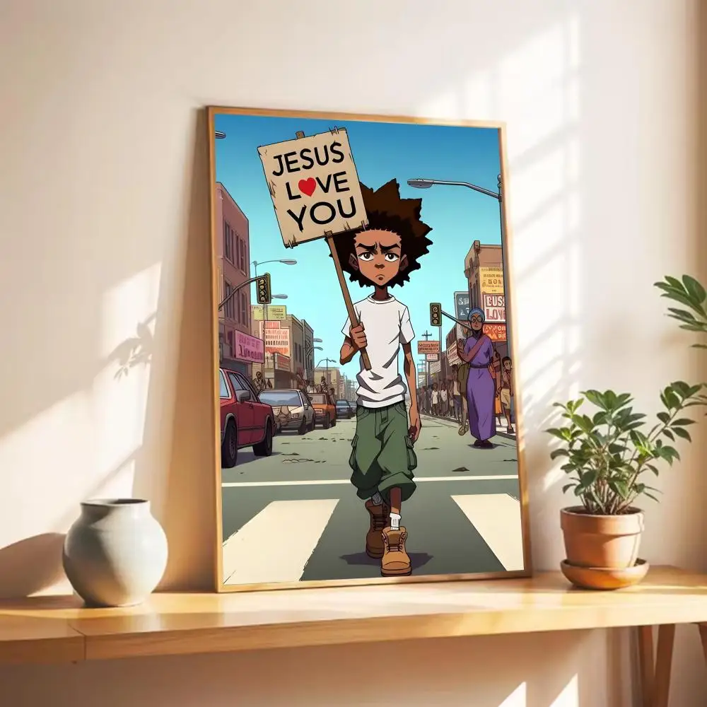 The Boondocks Cartoon Huey Freeman Wall Art