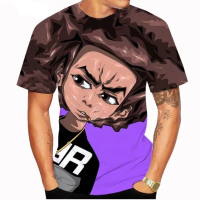 New The Boondocks Huey Freeman 3D T-shirt