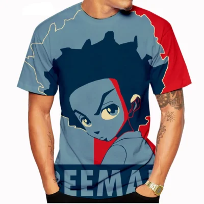 The Boondocks Huey Freeman Vintage 3D T-shirt