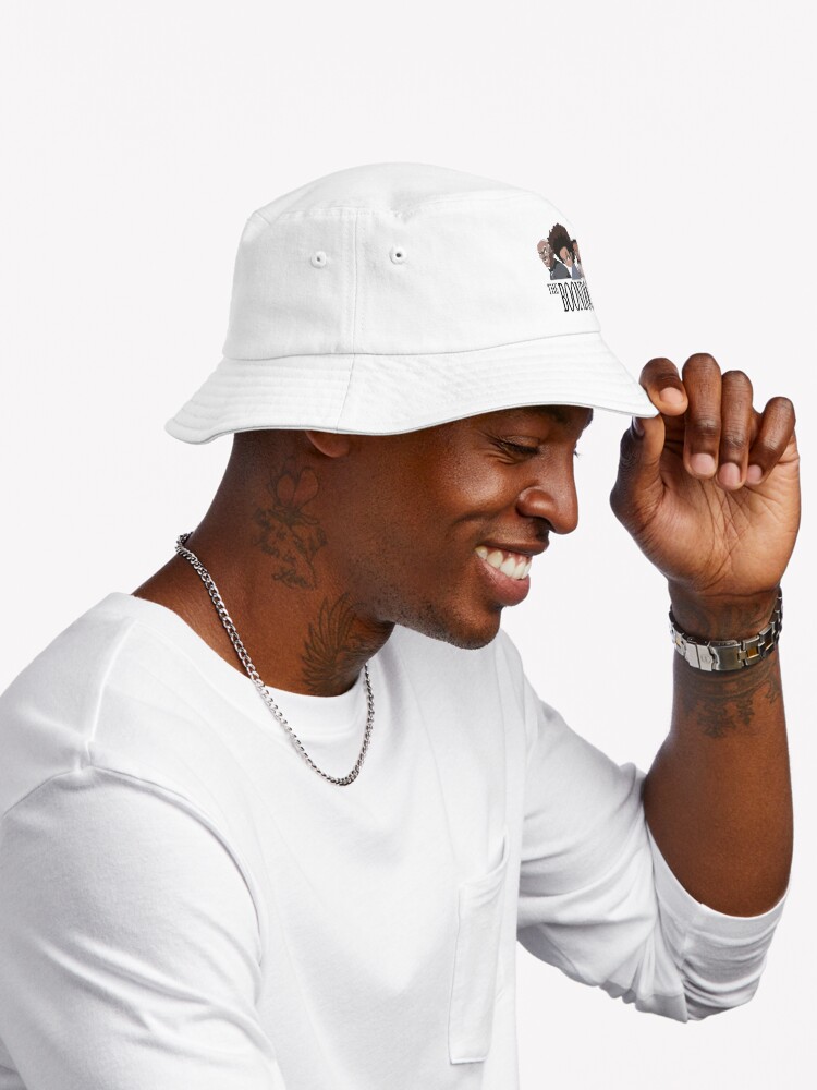 Funny Huey Design Black Text Bucket Hat - Image 3