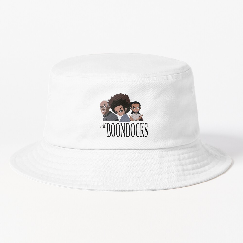 Funny Huey Design Black Text Bucket Hat