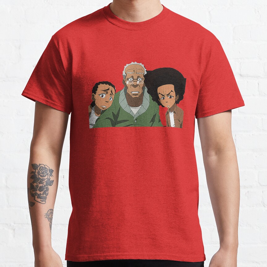 The Boondocks Huey The Boondocksthe Boondocks T-Shirt - Image 2