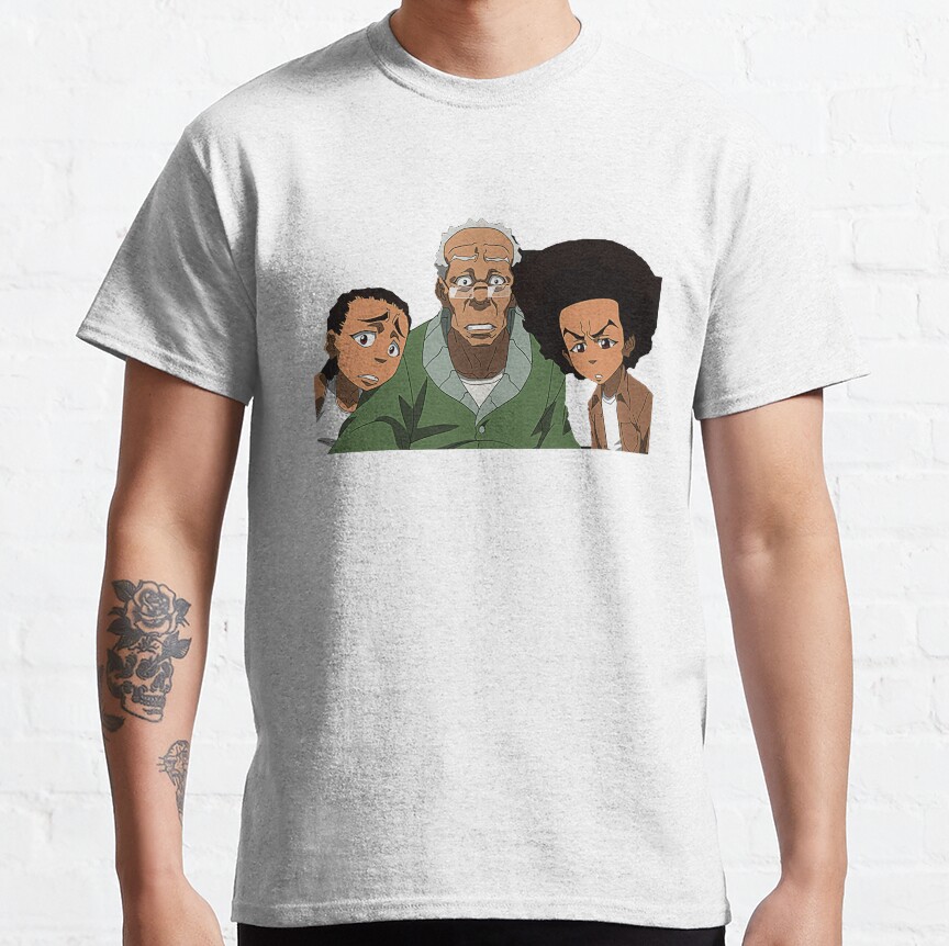 The Boondocks Huey The Boondocksthe Boondocks T-Shirt - Image 3