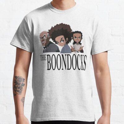 Funny Huey Design Black Text T-Shirt