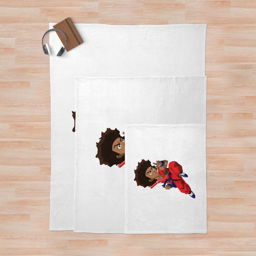 The Boondocks Huey Freeman Cute Throw Blanket - Image 3