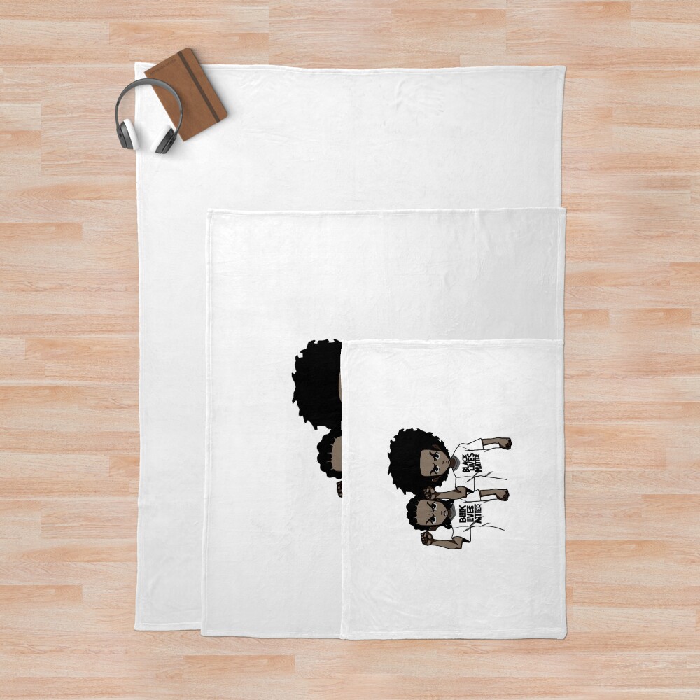 The Boondocks Huey Riley Throw Blanket - Image 3
