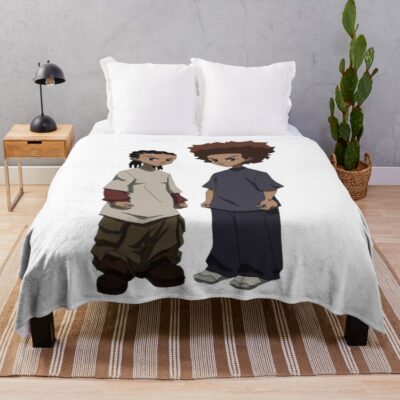 Huey And Riley Funny Freemans Throw Blanket