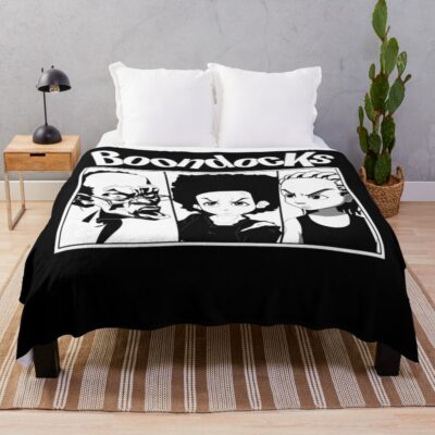 Characters Boondocks Bandw Throw Blanket