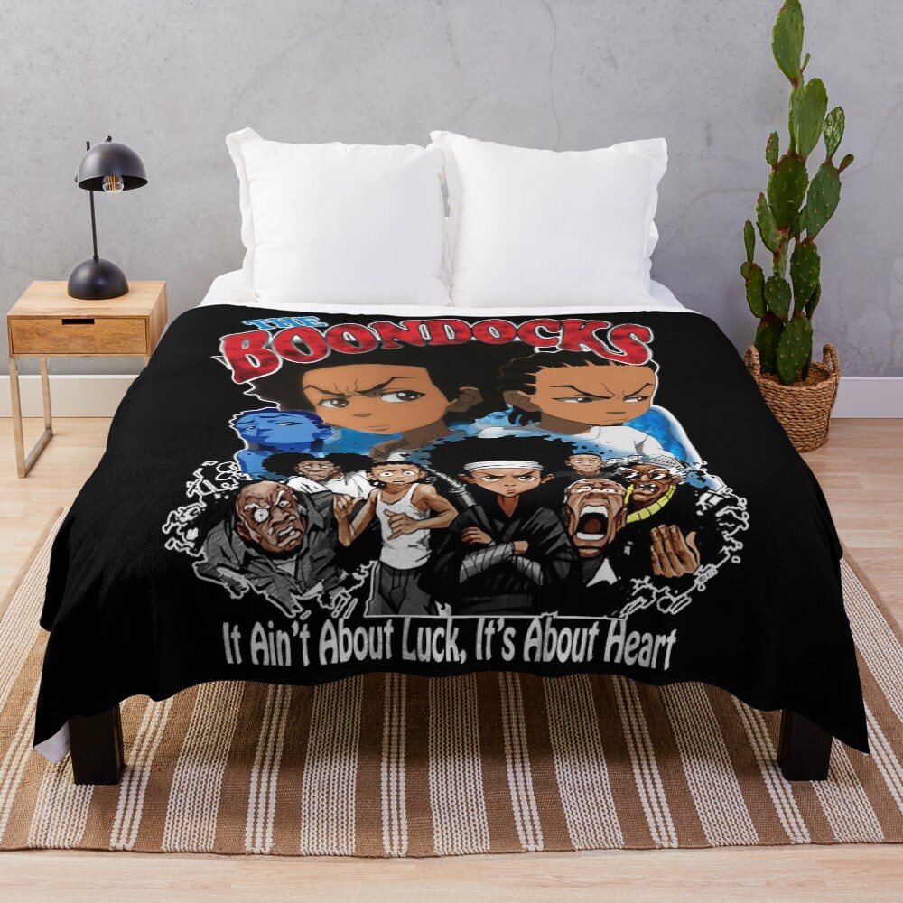 The Boondocks Sitcom Poster Throw Blanket