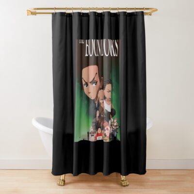The Boondocks Banner Shower Curtain