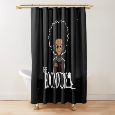 Boondocks Huey Freeman Puffy Afro Shower Curtain