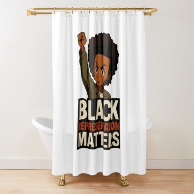 Boondocks Black Representation Matters Shower Curtain