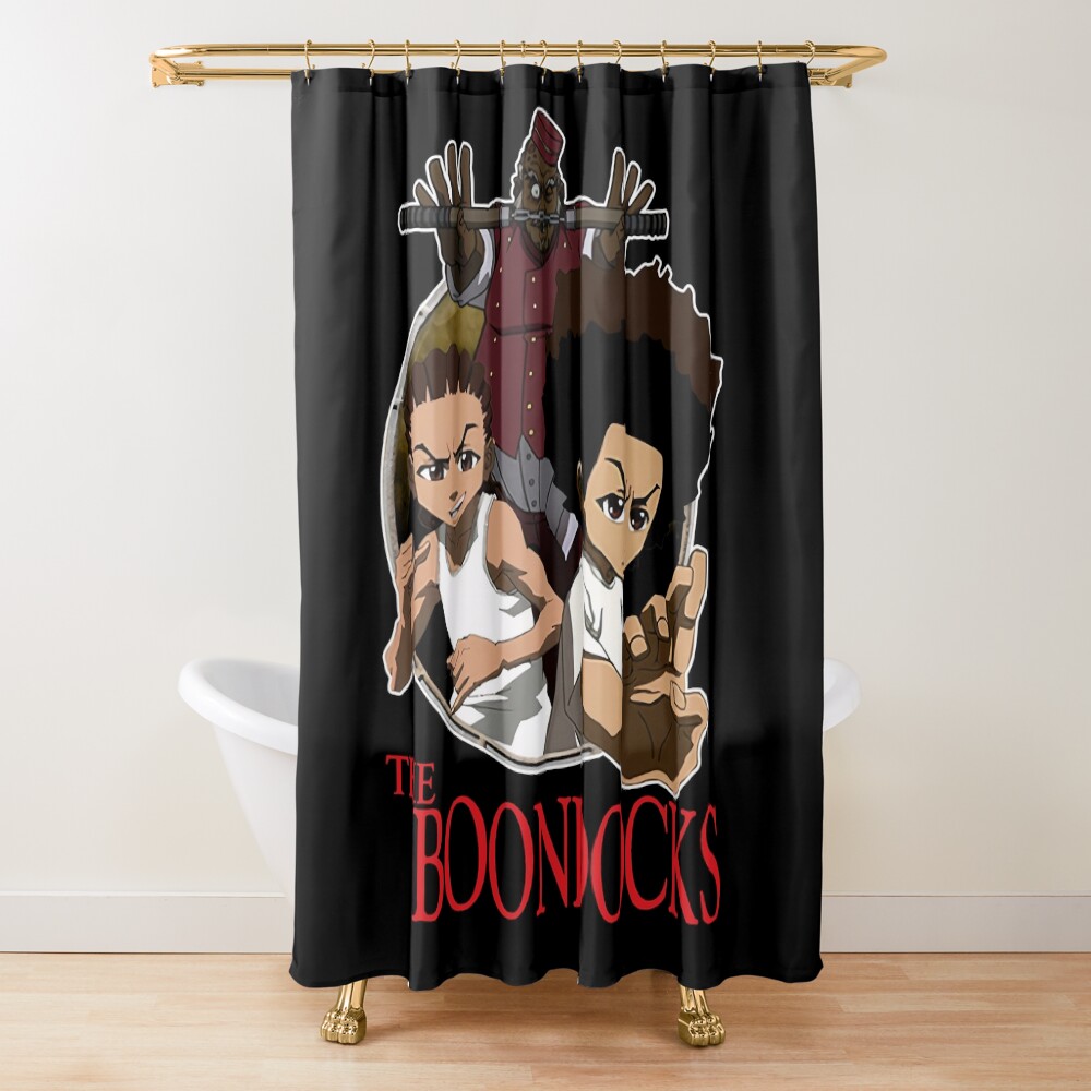 Huey Riley Ruckus Poster Funny Shower Curtain