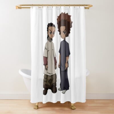 Huey And Riley Funny Freemans Shower Curtain
