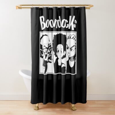 Riley And Huey The Boondocks Shower Curtain