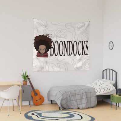 The Boondocks Huey & Logo Tapestry